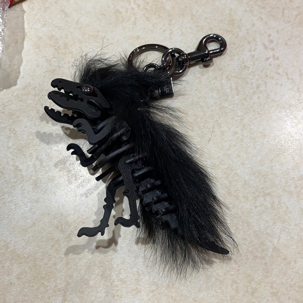 Coach dinosaur keychain, brand new in box